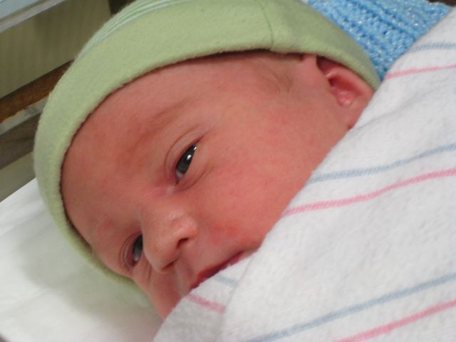 Theo at about 19 hours old.