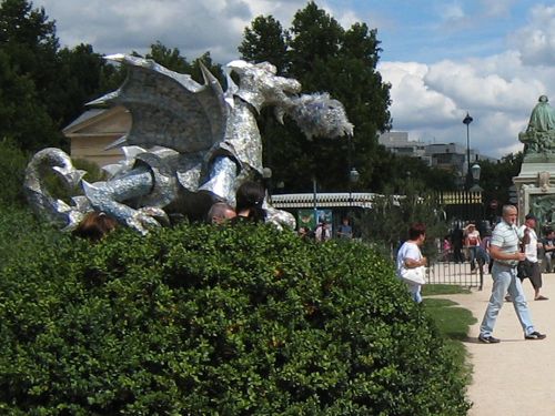 A closer crop of the dragon.