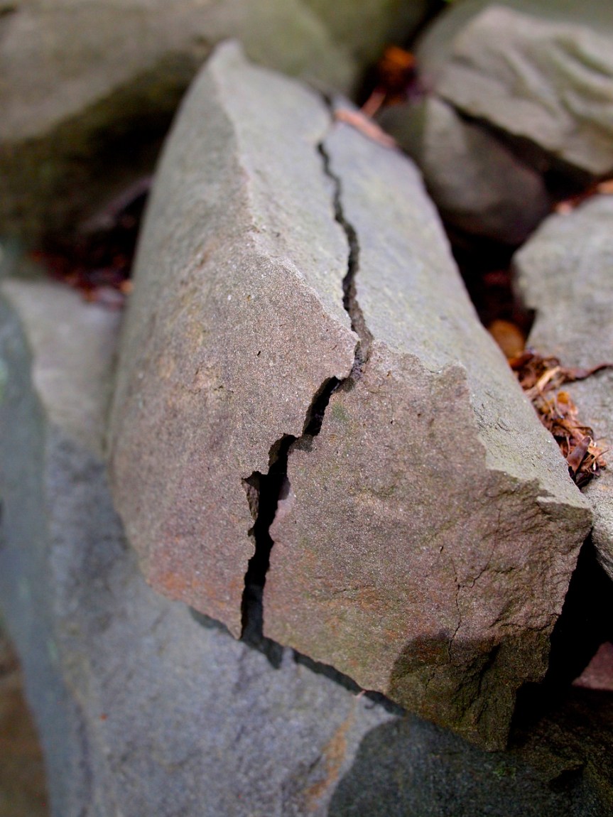 cracked rock